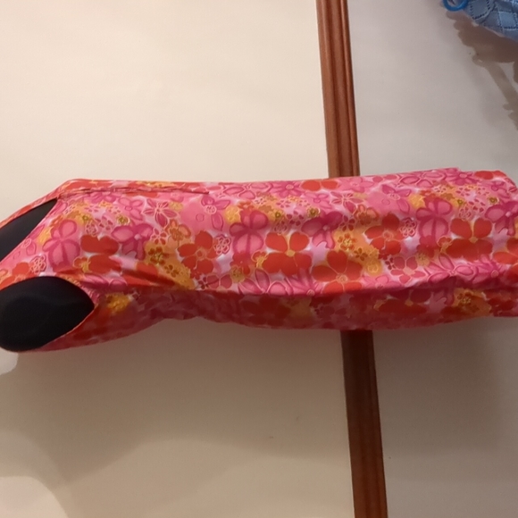 Pink with vibrant orange dress by Expressions, size 8. - Picture 2 of 9